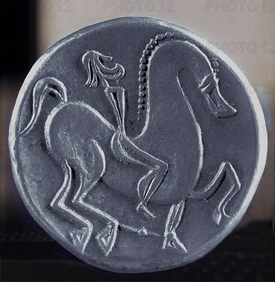 Celtic coin of horse and rider