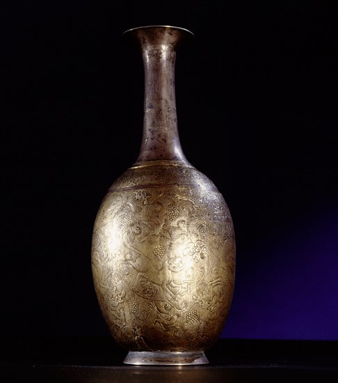 Silver gilt bottle