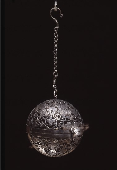 Silver incense burner