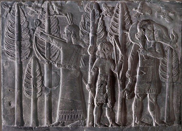 Stone relief from the palace of Sargon