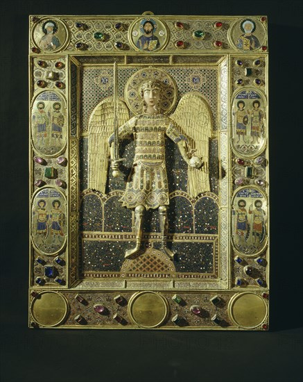 The relief icon of the Archangel St Michael in armour is a unique work and costly pieces such as this formed much of the booty that the Venetians brought back from Constantinople after the Fourth Crusade in 1204