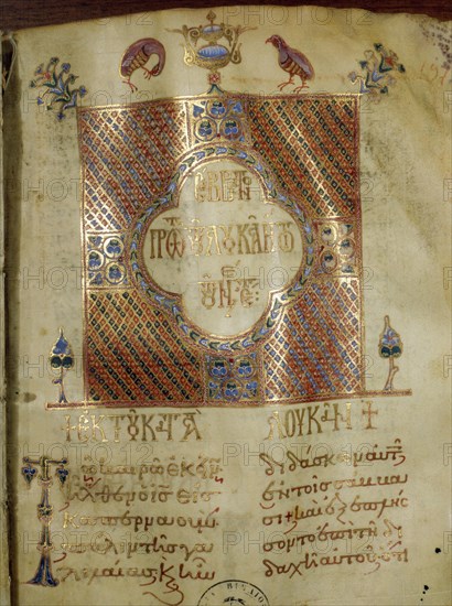 An illuminated manuscript