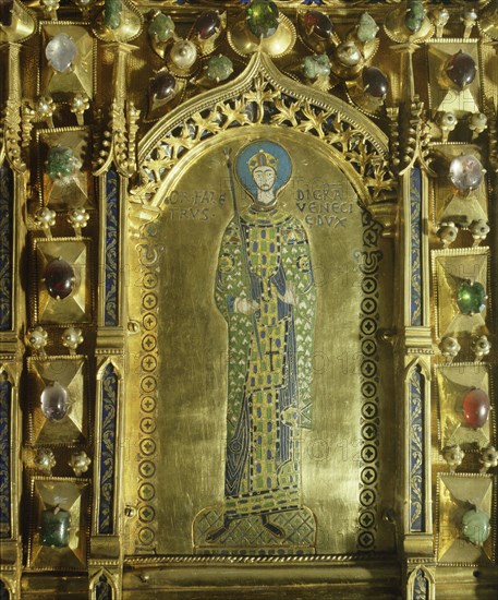 An enamel on the Pala dOro, St Marks, Venice