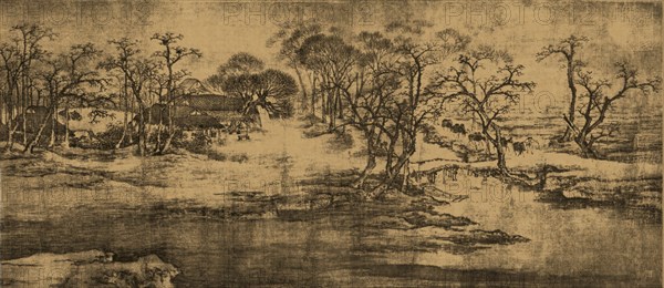 A detail of a scroll called Going Up the River at the Qingming (Spring) Festival by Zhang Zeduan