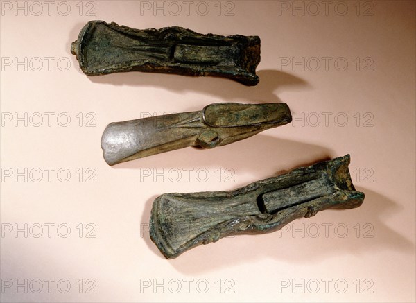 Bronze axe head and mould