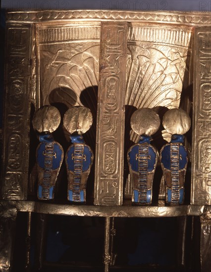 Back of the Golden Throne of Tutankhamun