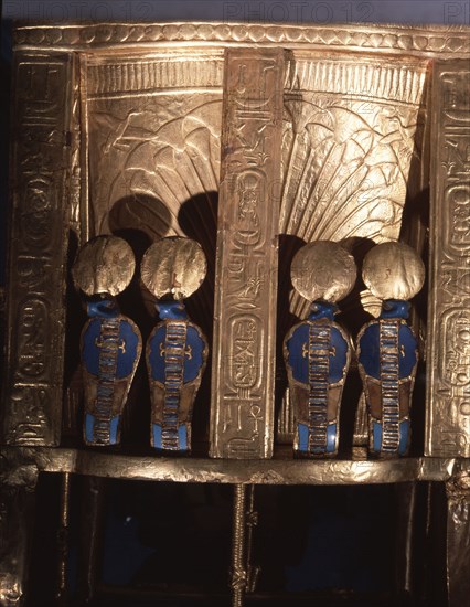 Back of the Golden Throne of Tutankhamun