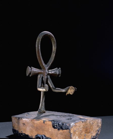 Candlesticks in the form of an ankh from the Tutankhamun burial
