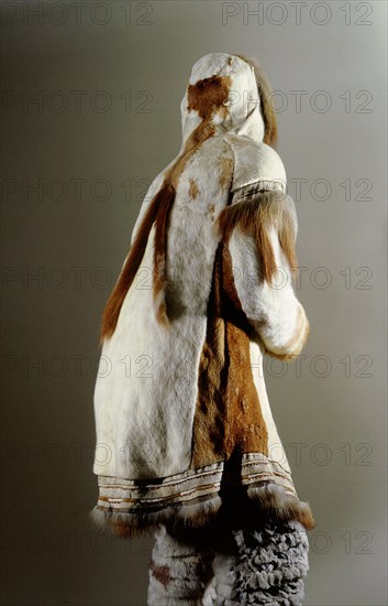 Coat made from animal hides