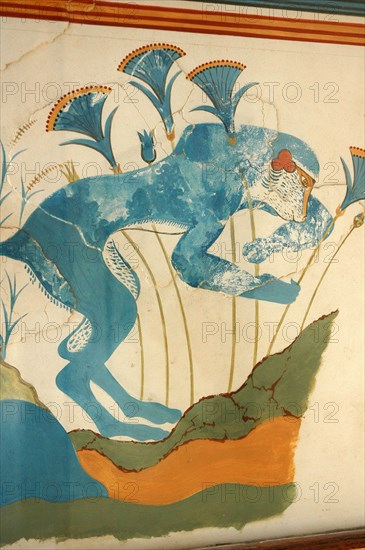 The Blue Monkey fresco from the House of the Frescoes