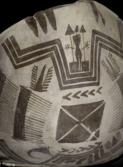 Bowl with rare representation of human figure