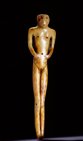 Hollow case carved in the form of a female figure