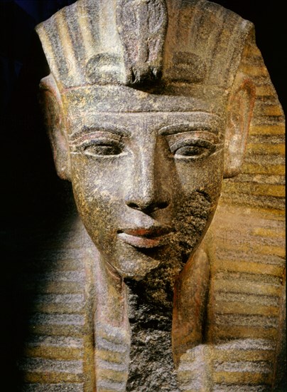 Bust of King Merenptah, thirteenth son and successor of Ramesses II, from his mortuary temple at Thebes