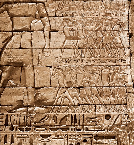 Relief from the temple of Ramesses III at Medinet Habu