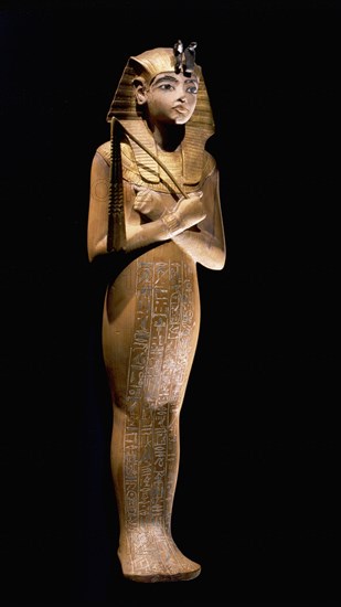 One of the many shabti from the tomb of Tutankhamun