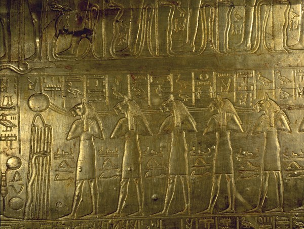 Details from Tutankhamuns shrine in the form of the second sactuary of the South (Per Wer)