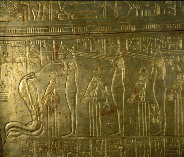 Details from Tutankhamuns shrine in the form of the second sactuary of the South (Per Wer)