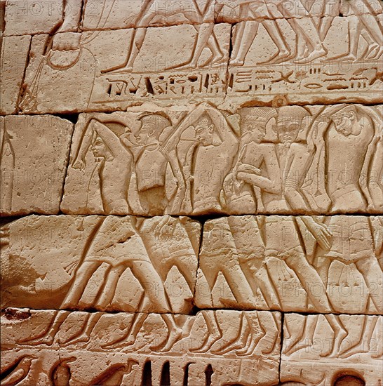 Relief from the temple of Ramesses III, Medinet Habu