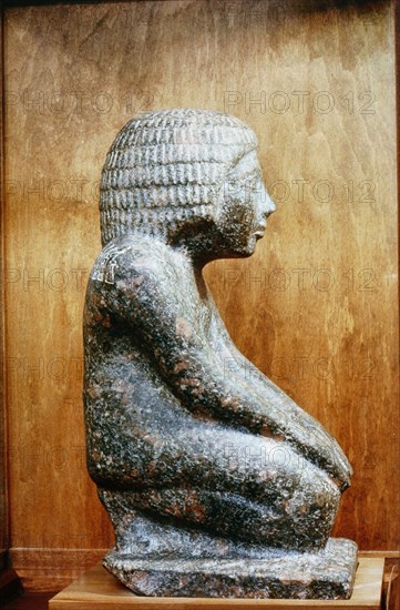 A statue of the priest, Hetepdief, kneeling