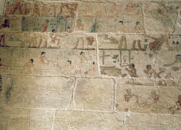 Reliefs in the tomb of Ankhmahor at Saqqara