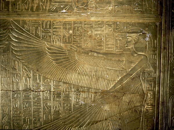 A detail of the second largest shrine of Tutankhamun