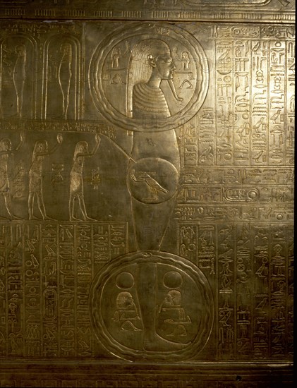 A detail of the second largest shrine of Tutankhamun