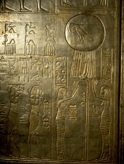 A detail of the second largest shrine of Tutankhamun