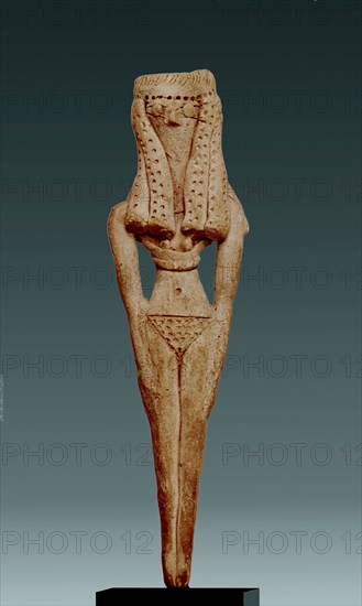 A fertility figure of a woman