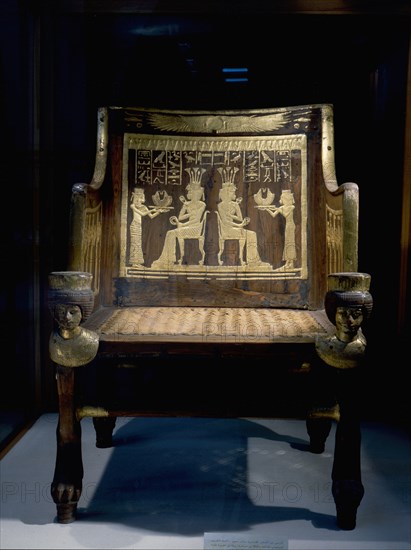 The chair of Princess Sitamun, first born daughter of Amenhotep III and Tiye