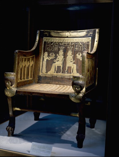 The chair of Princess Sitamun, first born daughter of Amenhotep III and Tiye