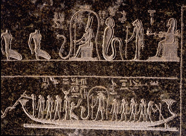 Detail from a sarcophagus