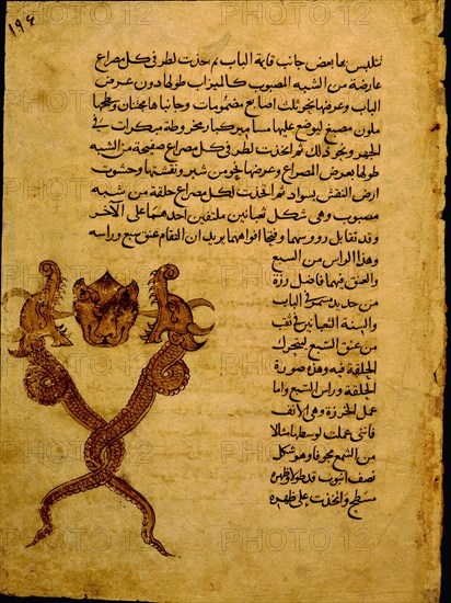 Miniature from a Mamluk copy of the Automata of al Jaziri or the Book of Knowledge of Mechanical Devices