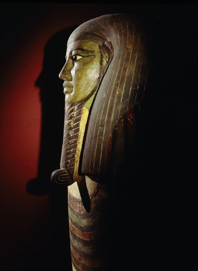 Mummiform coffin of Hor, attributed to a funerary workshop at Heracleopolis Magna in the Fayum