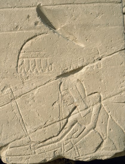 Amarna style reliefs from the time of Amenhotep IV (better known as Akhenaten) depicting a charioteer