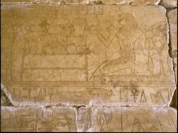 Relief from the reconstructed repository of Amenhotep I