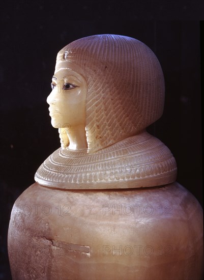 Canopic jar from the unfinished tomb KV 55