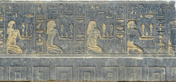 Relief from the Red Chapel of Hatshepsut which was demolished by her successor Tuthmosis III
