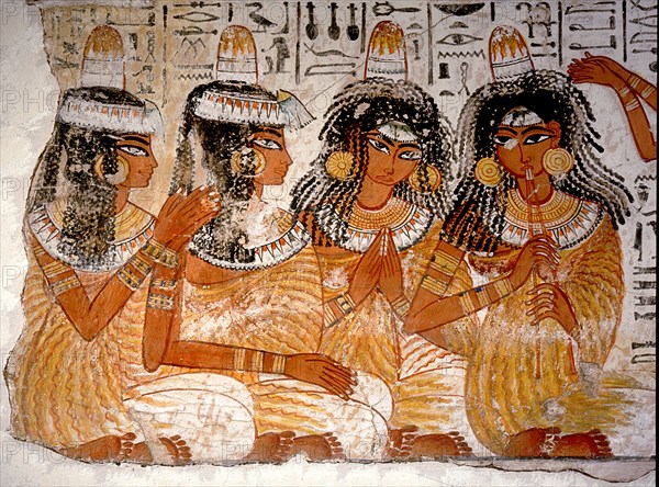 Part of a banquet scene from the tomb of Nebamun