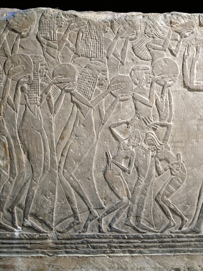 Relief from a private tomb at Saqqara, reused in the Serapeum