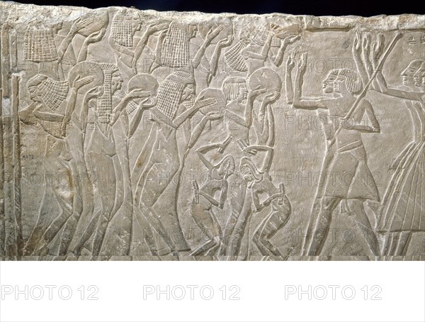 Relief from a private tomb at Saqqara, reused in the Serapeum