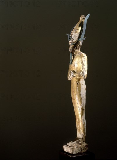 Gilt wood statue of Osiris, god of death, resurrection and fertility