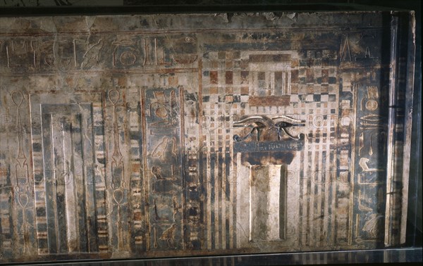 Detail from the coffin of the regional governor Ibu