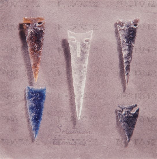 Glass arrow points made by Ishi, the last survivor of a small band of Yahi who escaped from a massacre of their people in 1865