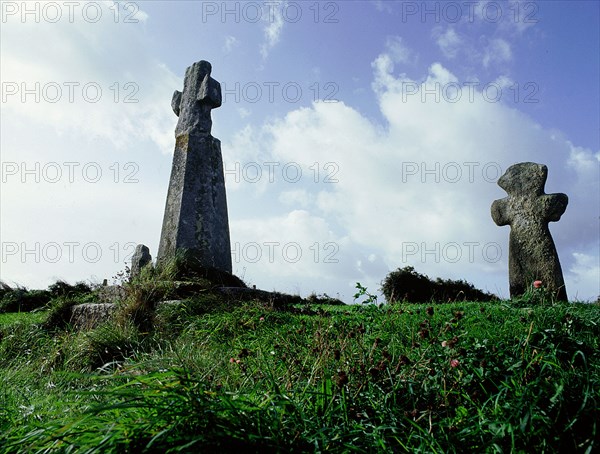 Croas Men monument at Lampaul Plondalmezeau, Finistere