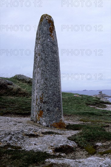 Standing stone at Sainte en Tregastel, Cotes du Nord