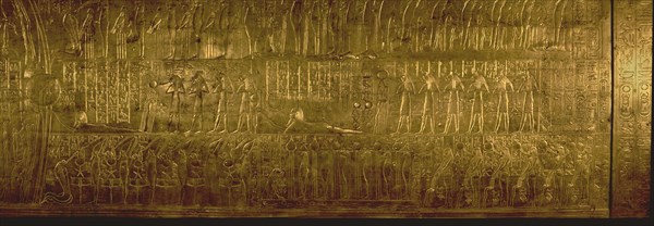 Detail of the second largest shrine of Tutankhamun