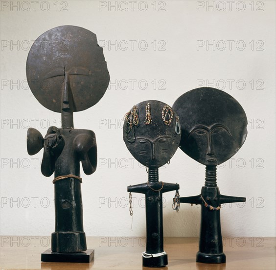 These dolls, known as Akuaba, were carried by girls and young women both to promote their fertility and as symbols of the beauty hoped for in their children