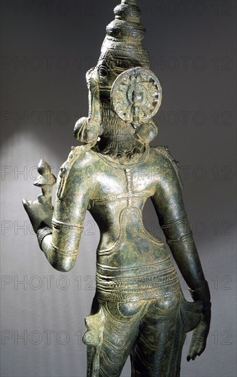 Statue of a goddess, part of a triad