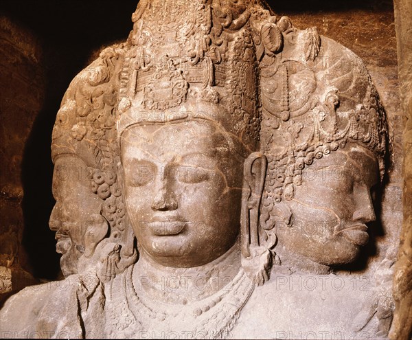 The Trimurti at the Temple of Shiva, Elephanta