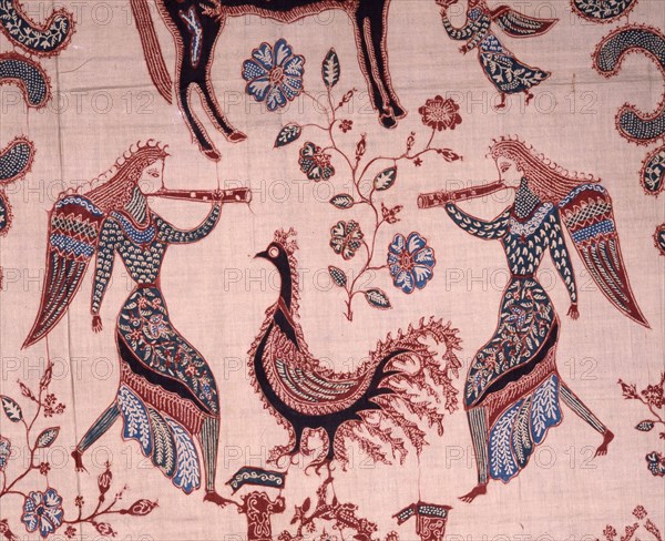 A detail of a batik sarong